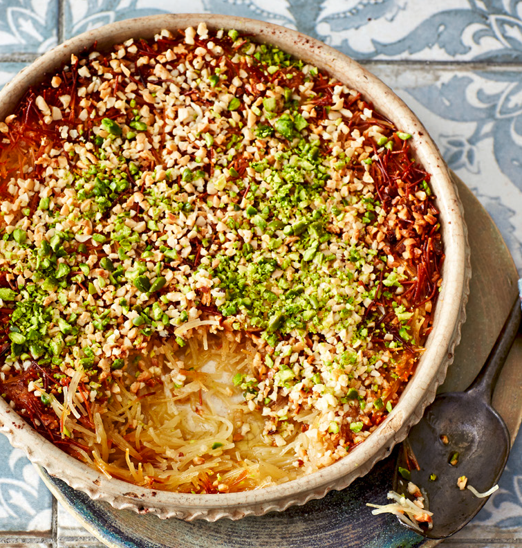 sweet cheese pastry knafeh